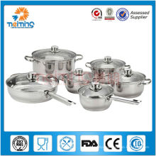 12pcs stainless steel chefline cookware